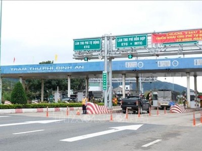 Trạm thu phí BOT Định An, tỉnh Lâm Đồng. (Ảnh: Nguyễn Dũng/TTXVN).