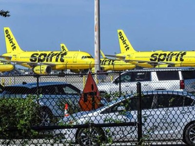 Máy bay của hãng hàng không Spirit Airlines tại Sân bay Quốc tế Orlando, Mỹ. (Nguồn: Getty Images).