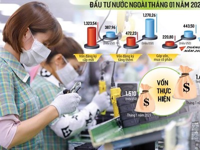 Rất nhiều nhà đầu tư nước ngoài đã tìm thấy cơ hội đầu tư hấp dẫn tại Việt Nam và quyết định dốc thêm vốn vào địa điểm đầu tư này. Ảnh: Đức Thanh. Đồ họa: Đan Nguyễn.