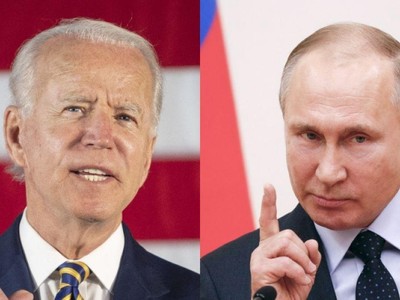 Tổng thống Mỹ Joe Biden (trái) và Tổng thống Nga Vladimir Putin. Ảnh: AFP.