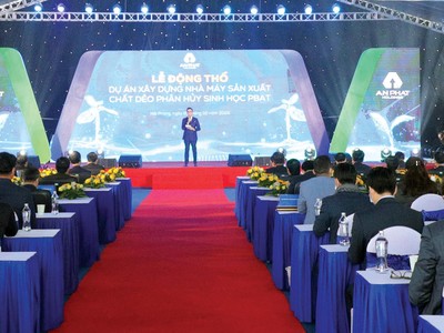 Lễ động thổ nhà máy sản xuất chất dẻo phân hủy sinh học PBAT của Công ty cổ phần Tập đoàn An Phát Holdings.