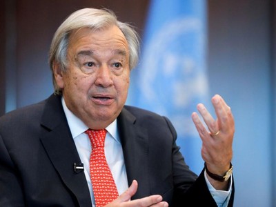 Tổng thư ký Liên Hợp Quốc Antonio Guterres. Ảnh: Reuters.