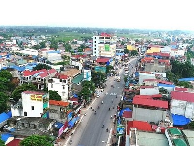 Một góc Thành phố Phổ Yên, tỉnh Thái Nguyên.