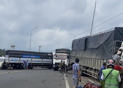 Hiện trường vụ tai nạn. (Nguồn: Báo Thanh Niên).