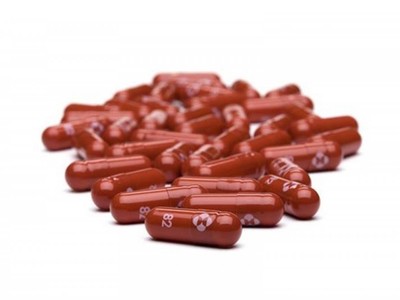 Thuốc kháng virus Molnupiravir của hãng Merck. (Ảnh: AFP/TTXVN).