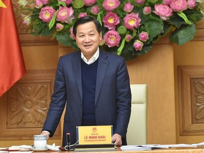 Phó thủ tướng Lê Minh Khái chủ trì họp Ban Chỉ đạo điều hành giá (Ảnh: VGP).