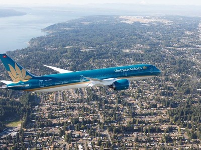 Vietnam Airlines đã sẵn sàng các chuyến bay đưa công dân Việt Nam tại Ukraine về nước. (Ảnh: CTV/Vietnam+).