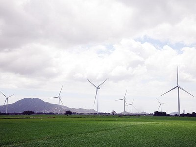 Theo phương án mới nhất của Dự thảo Quy hoạch Điện VIII, điện gió trên bờ và gần bờ tăng thêm 5.000 MW. Ảnh: Đ.T.