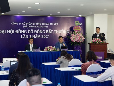 Chứng khoán Trí Việt (TVB) chi hơn 112 tỷ đồng tạm ứng cổ tức đợt 2/2021, tỷ lệ 10%