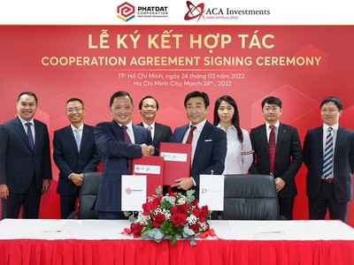 Lễ ký kết hợp tác giữa PDR và ACA Investments.