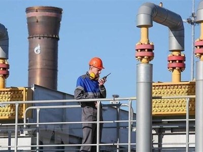 Trạm khí đốt Russkaya ở vùng Krasnodar, miền Nam Nga. (Ảnh: TASS/TTXVN).