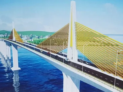 Phối cảnh cầu vượt biển nghìn tỷ vừa khởi công tại TP Huế (Ảnh: Đại Dương)..