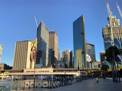 Cảnh vắng vẻ tại Sydney, Australia ngày 4/8/2021, trong thời gian phong tỏa phòng dịch COVID-19. (Ảnh: THX/TTXVN).