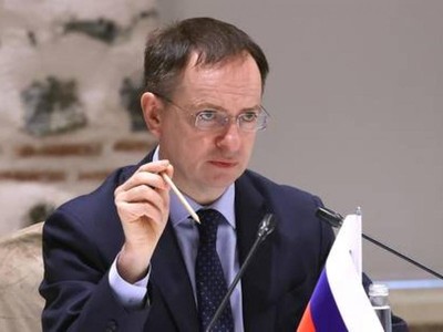 Trưởng đoàn đàm phán của Nga Vladimir Medinsky. Ảnh: Sputnik.