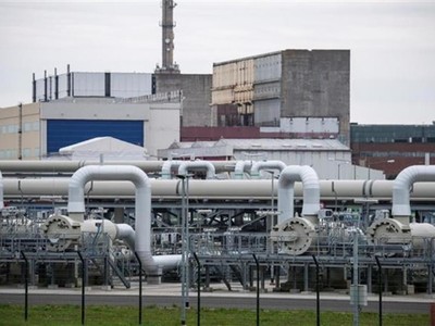 Trạm nén khí của hệ thống đường ống dẫn khí Dòng chảy phương Bắc 2, cung cấp khí đốt từ Nga sang Đức qua biển Baltic, tại Lubmin (Đức). Ảnh: AFP.