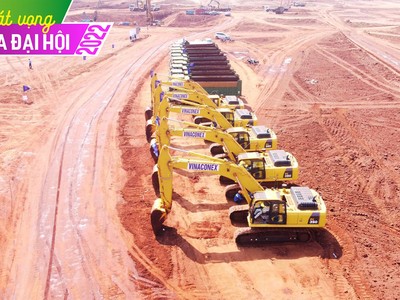 Nhà thầu Vinaconex nỗ lực đảm bảo chất lượng, tiến độ tại dự án đầu tư xây dựng Cảng hàng không quốc tế Long Thành.