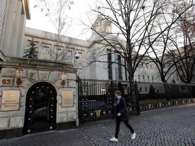 Đại sứ quán Nga tại Berlin, Đức. (Nguồn: Reuters).
