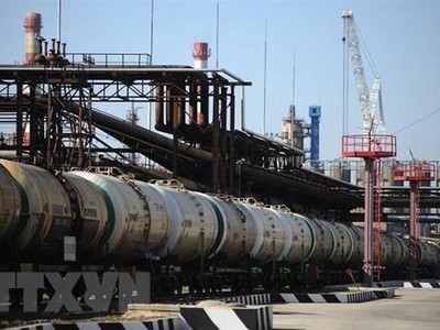 Một cơ sở lọc dầu của Tập đoàn Gazprom, Nga. (Ảnh: TASS/TTXVN).