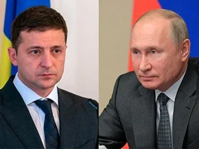 Tổng thống Nga Vladimir Putin (phải) và người đồng cấp Ukraine Volodymyr Zelensky (Ảnh: Getty).