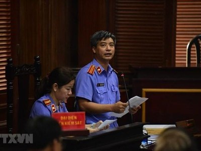 Đại diện Viện Kiểm sát tranh tụng tại một phiên tòa. Ảnh minh họa. (Ảnh: Thành Chung/TTXVN)