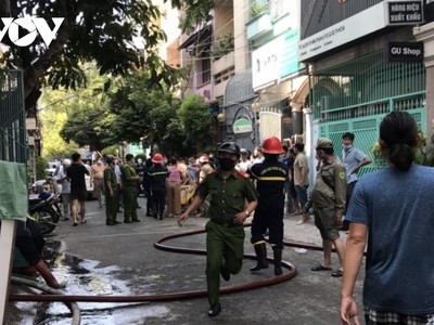 Hiện trường vụ hỏa hoạn.