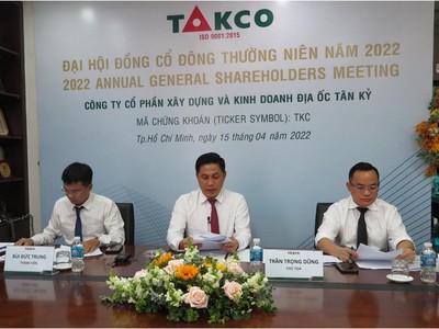 Phát hành cổ tức, cổ phiếu thưởng tới 40%, tăng vốn cổ đông, Địa ốc Tân Kỷ (TKC) bứt tốc năm 2022