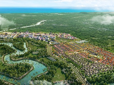 Phân khu Koto sở hữu vị trí đắc địa bậc nhất trong quần thể Sun Beauty Onsen. Ảnh phối cảnh minh họa.