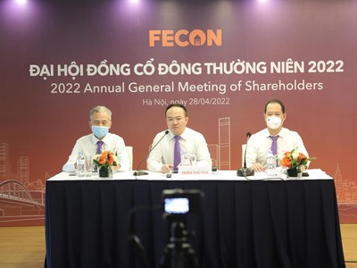 Đại hội đồng cổ đông thường niên năm 2022 của Công ty cổ phần FECON diễn ra sáng 28/4.