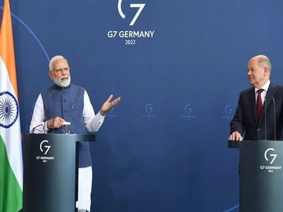 Thủ tướng Ấn Độ Narendra Modi và Thủ tướng Đức Olaf Scholz. (Nguồn: Times of India).