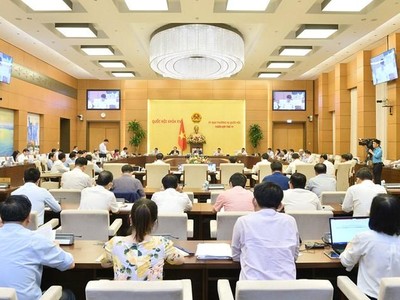 Phiên họp cho ý kiến hai dự án vành đai của Uỷ ban Thường vụ Quôc hội.