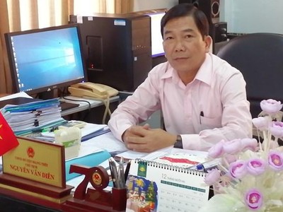 Chủ tịch Ủy ban Nhân dân huyện Mang Thít, ông Nguyễn Văn Diên. (Nguồn: mangthit.vinhlong.gov.vn)
