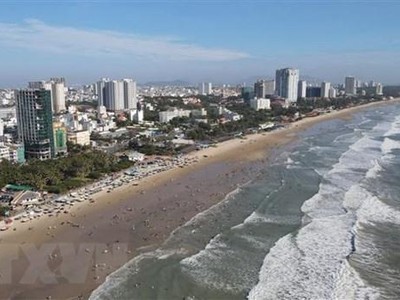 Toàn cảnh Bãi Sau - thành phố Vũng Tàu. (Ảnh: Huỳnh Ngọc Sơn/TTXVN).