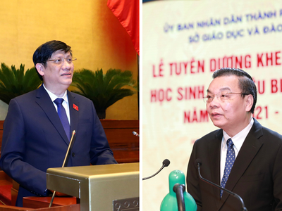 Ông Nguyễn Thanh Long (trái) và ông Chu Ngọc Anh đã vi phạm nghiêm trọng đến mức phải đề nghị Ban Chấp hành Trung ương kỷ luật (Nguồn: TTXVN).