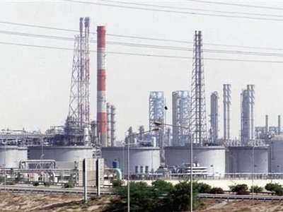 Toàn cảnh một cơ sở sản xuất dầu của Saudi Arabia ở Vịnh Jubail. (Ảnh: AFP/TTXVN).