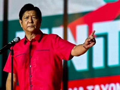 Ông Ferdinand Marcos Jr. tại cuộc vận động tranh cử ở tỉnh Bulacan, Philippines hôm 8/2. (Ảnh: Reuters).