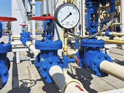 Hệ thống đường ống dẫn khí đốt của Tập đoàn Gazprom (Nga). (Ảnh: EPA/TTXVN)