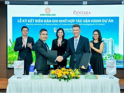 Buổi lễ ký kết Biên bản ghi nhớ hợp tác vận hành dự án FiveSeasons Homes – Vung Tau Central Beach.