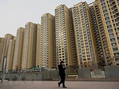 Các tòa nhà do Tập đoàn bất động sản Evergrande xây dựng tại Bắc Kinh, Trung Quốc, ngày 8/12/2021. (Ảnh: AFP/TTXVN).