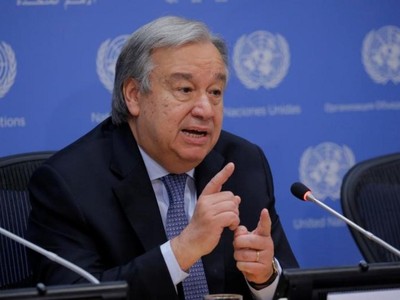 Tổng thư ký Liên Hợp Quốc Antonio Guterres. Ảnh: Reuters.
