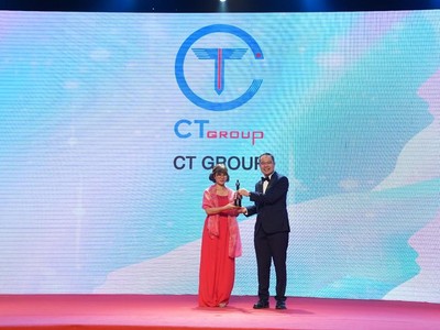 Đại diện Tập đoàn CT Group tại lễ trao giải HRAA 2022.