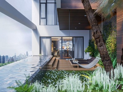 Sky Villa “cực phẩm” hiện hữu giữa tầng không mang đến giá trị sống thời thượng tại Sunshine Sky City.