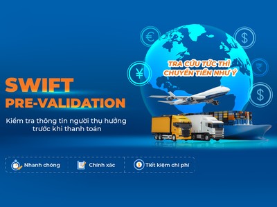 Sacombank triển khai dịch vụ xác thực thông tin người thụ hưởng trước thanh toán quốc tế