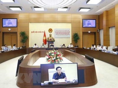 Chủ tịch Quốc hội Vương Đình Huệ phát biểu. (Ảnh: Doãn Tấn/TTXVN)