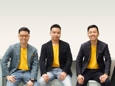 Đội ngũ sáng lập và điều hành On Group (từ trái sang): Minh Nguyễn, Giám đốc Tài chính, Giang Nguyễn, Giám đốc điều hành và Dũng Lưu, Giám đốc nhân sự.