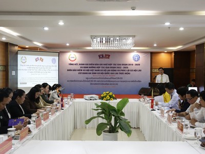 Bảo hiểm xã hội Việt Nam tăng cường hợp tác cùng Cơ quan An sinh xã hội Quốc gia Lào