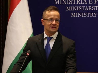 Ngoại trưởng Hungary Peter Szijjarto. Ảnh: Getty.