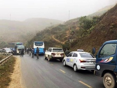 Lào Cai cấm xe tải 4 trục trở lên lưu thông hướng Lào Cai-Sa Pa dịp nghỉ lễ 2/9. (Nguồn: Báo Lào Cai)