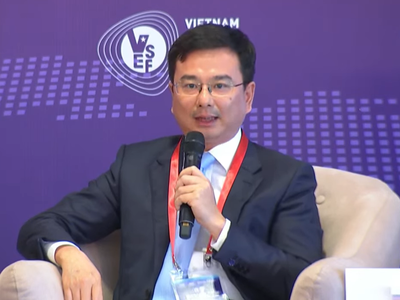 Ông Phạm Thanh Hà, Phó thống đốc Ngân hàng Nhà nước tại phiên thảo luận bàn tròn về tình hình thực hiện các chính sách hỗ trợ doanh nghiệp và người lao động (Diễn đàn Kinh tế - Xã hội Việt Nam 2022)