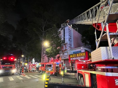 Hiện trường vụ hỏa hoạn.