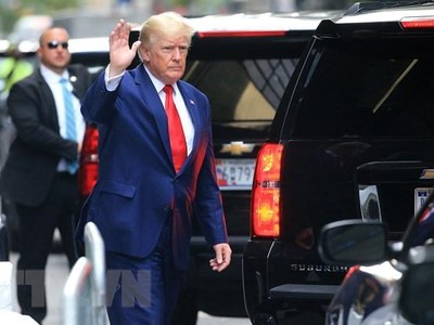 Cựu Tổng thống Mỹ Donald Trump tại thành phố New York, ngày 10/8/2022. (Ảnh: AFP/TTXVN).